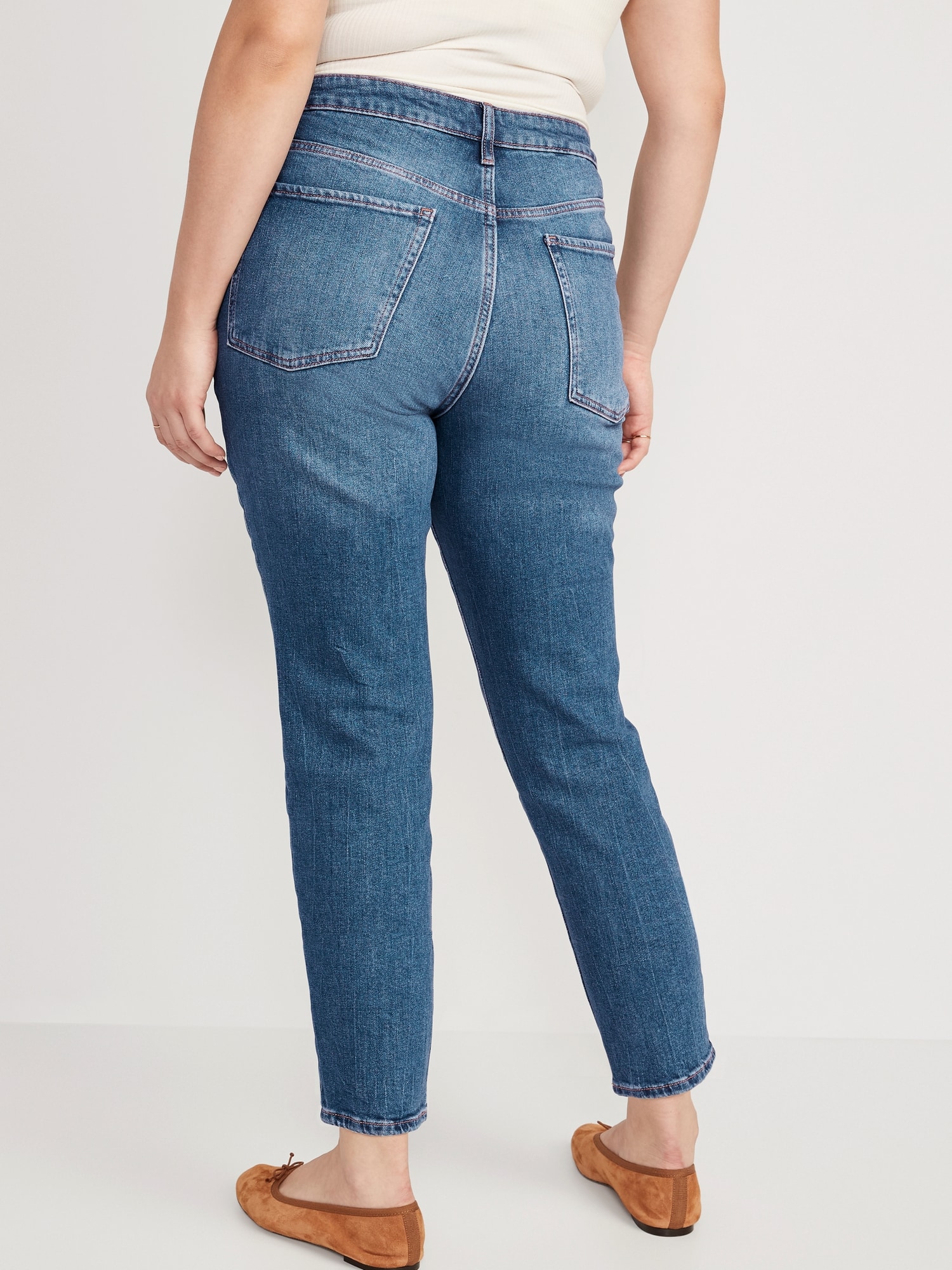 High-Waisted Button-Fly OG Straight Ankle Jeans | Old Navy