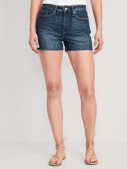 High-Waisted OG Straight Jean Shorts for Women -- 3-inch inseam