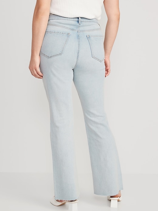 Image number 6 showing, Higher High-Waisted Cut-Off Flare Jeans