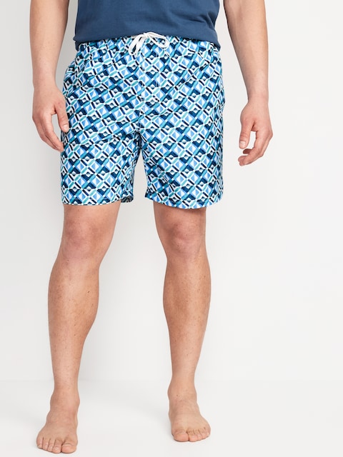 Printed Swim Trunks -- 7-inch inseam