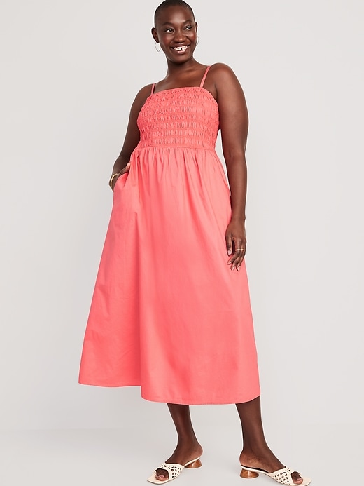 Image number 4 showing, Fit & Flare Smocked Maxi Cami Dress