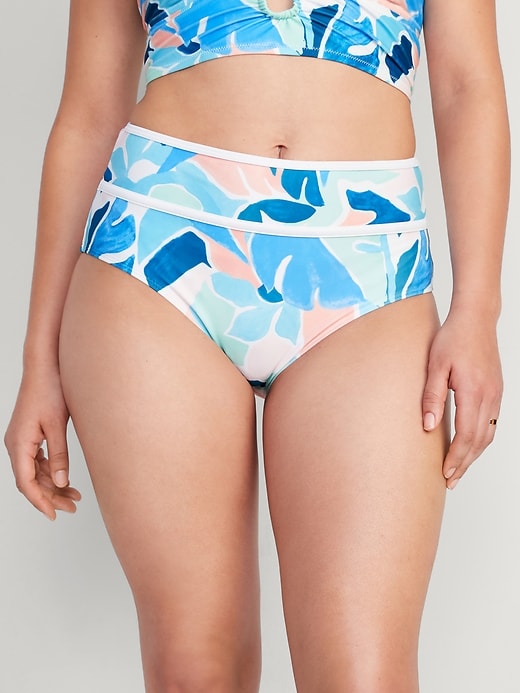 Image number 5 showing, High-Waisted Bikini Swim Bottoms