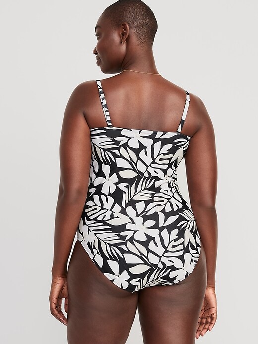 Image number 6 showing, Convertible Bandeau One-Piece Swimsuit