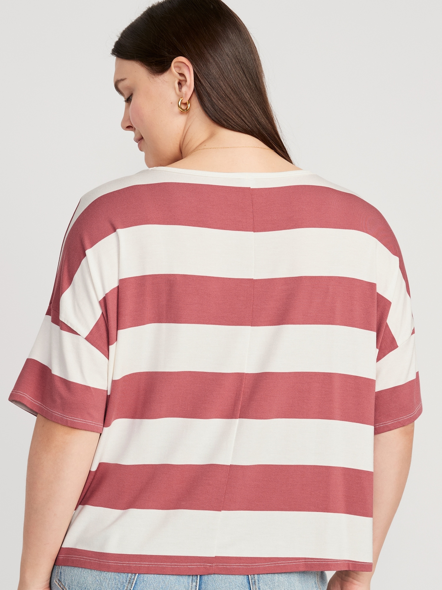 Old Navy T-Shirt Cropped Oversized | for Women Luxe