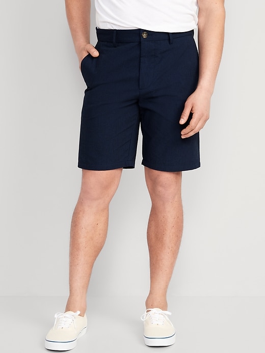 View large product image 1 of 3. Slim Rotation Chino Seersucker Shorts -- 9-inch inseam