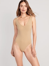 Image number 1 showing, Seamless Base-Layer Tank Top Bodysuit