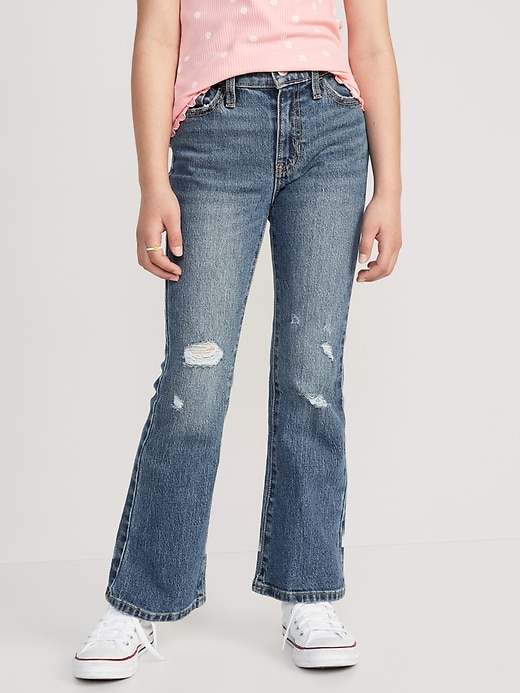 View large product image 1 of 4. High-Waisted Flare Jeans for Girls