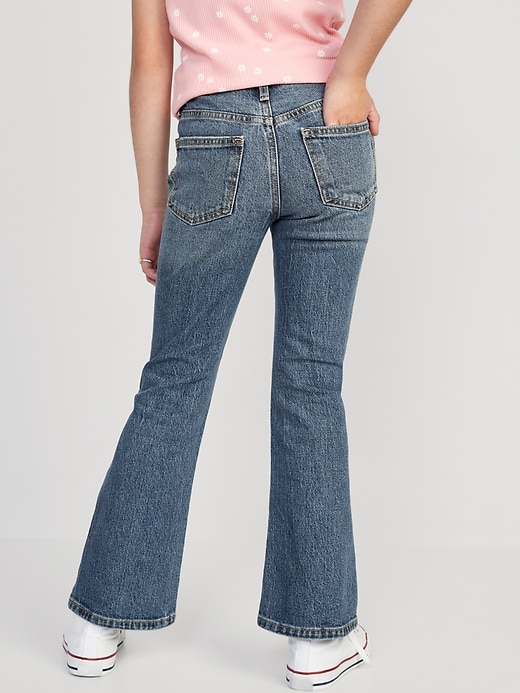View large product image 2 of 4. High-Waisted Built-In Tough Flare Jeans for Girls
