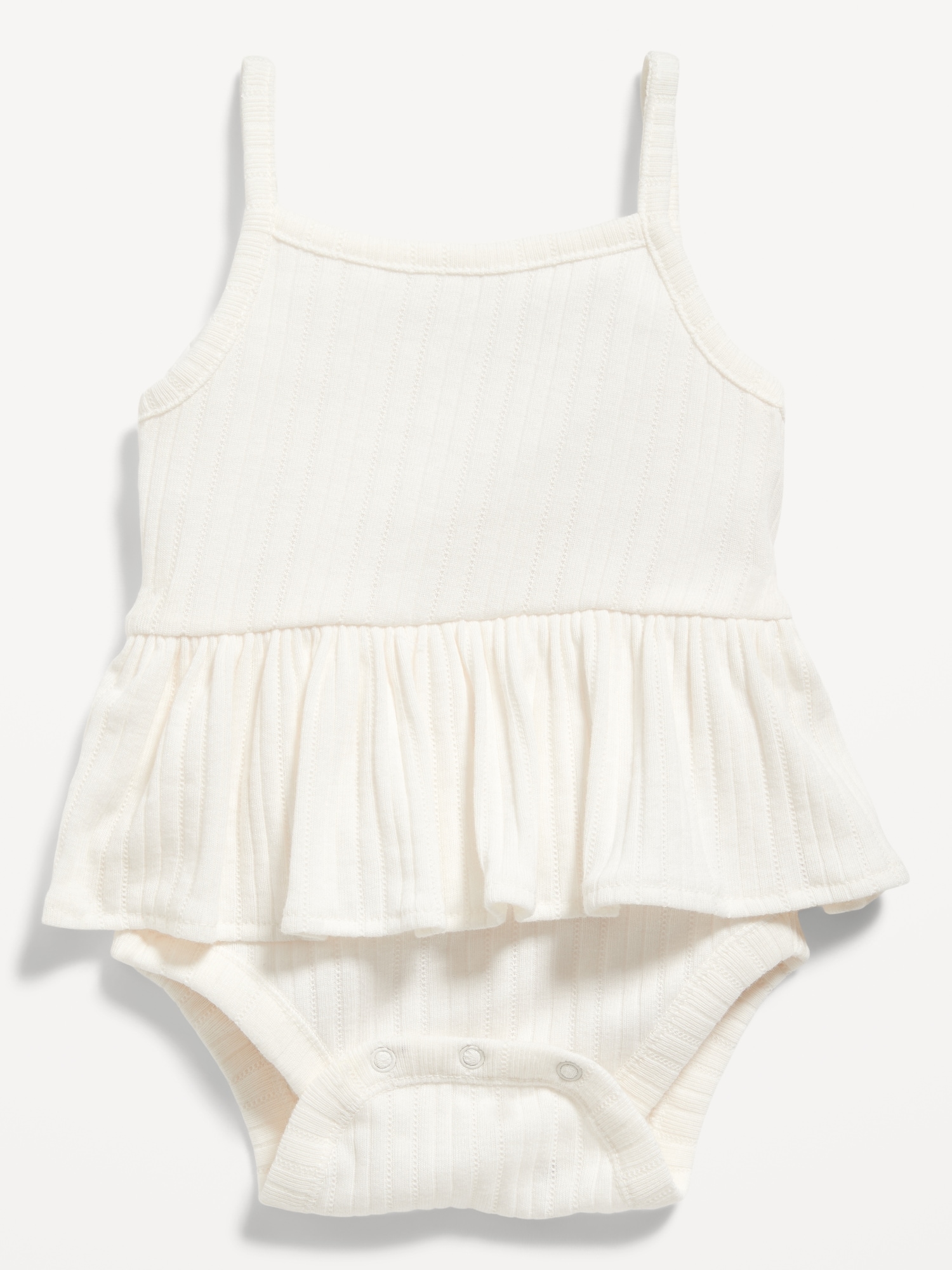 Sleeveless Pointelle-Knit Peplum Bodysuit for Baby | Old Navy