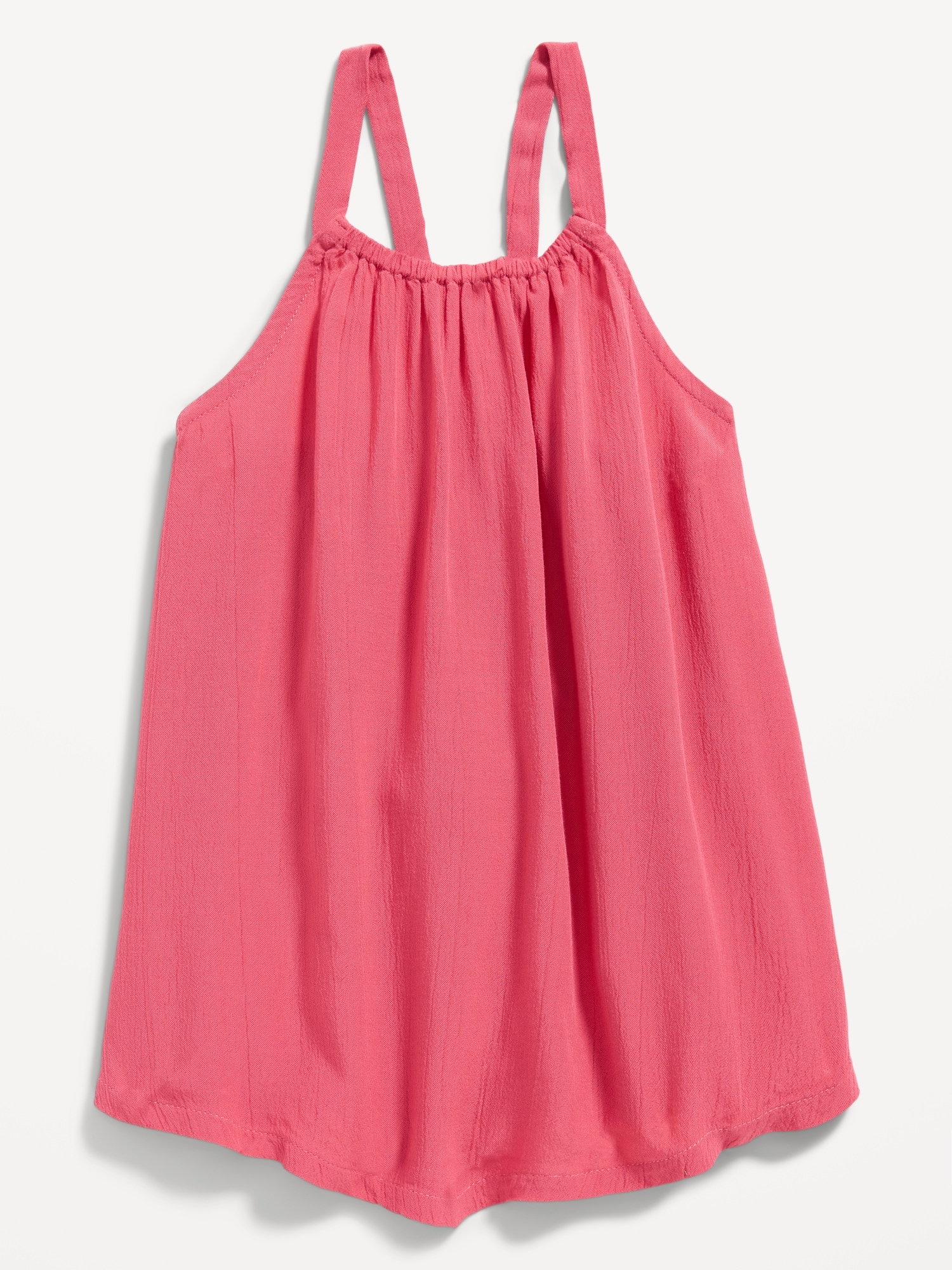 Old Navy Sleeveless Crinkled Top for Toddler Girls pink. 1