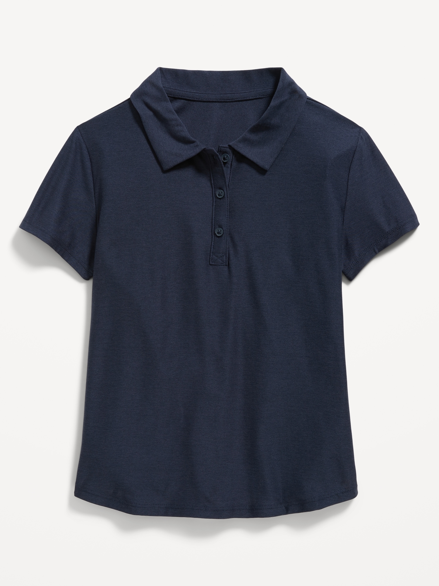 Old Navy Cloud 94 Soft School Uniform Polo Shirt for Girls blue. 1