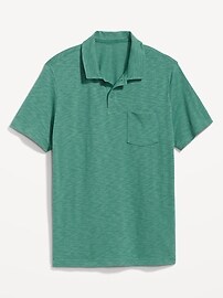 View large product image 4 of 4. Classic Fit Linen-Blend Polo