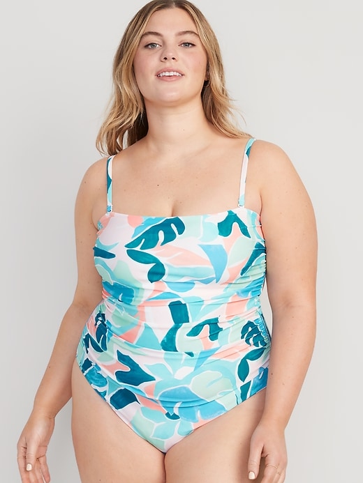 Image number 7 showing, Convertible Bandeau One-Piece Swimsuit
