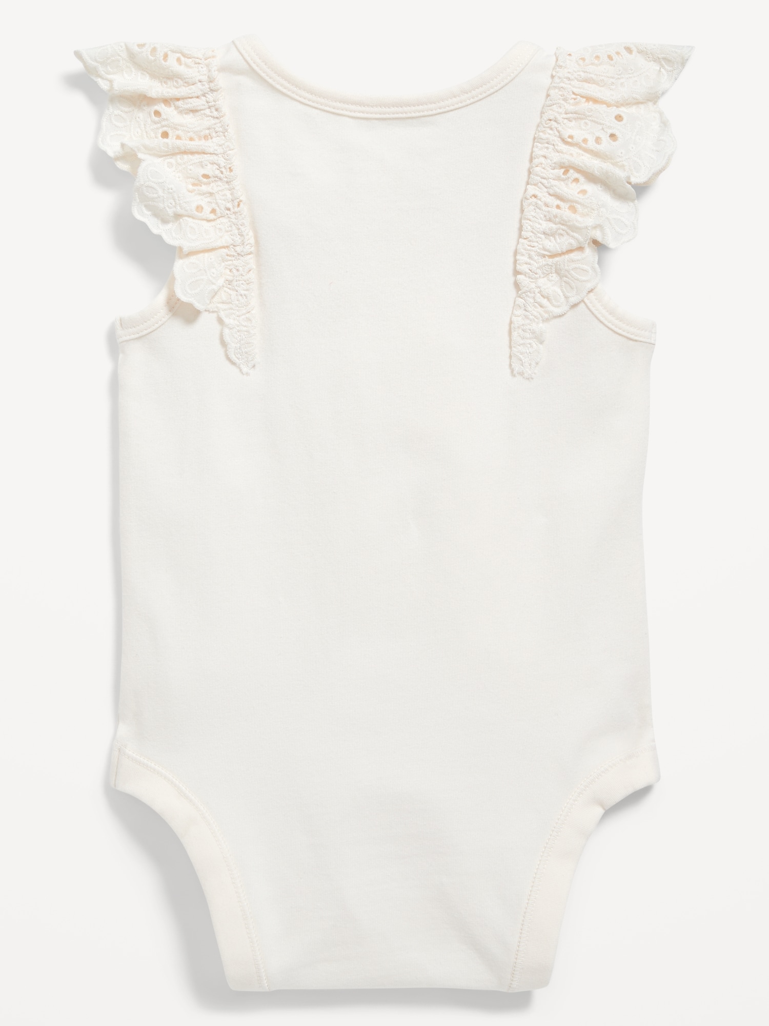 White Wide Rib Sleeveless Bodysuit