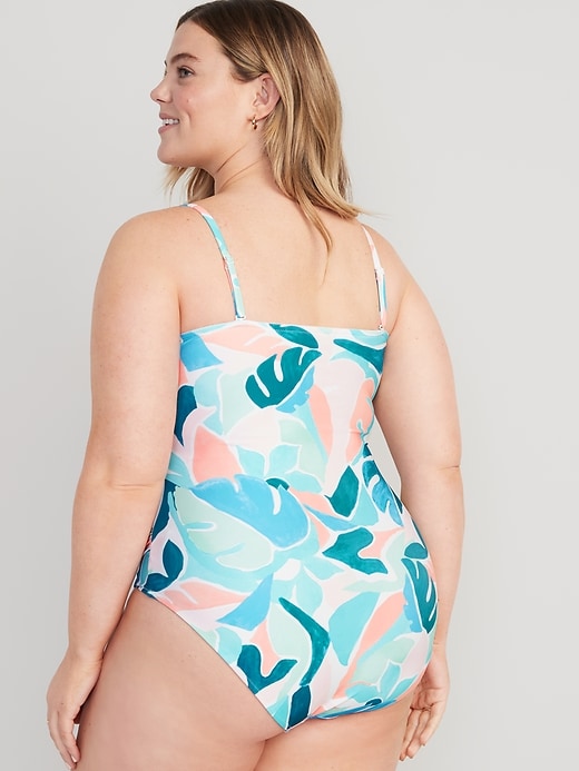 Image number 8 showing, Convertible Bandeau One-Piece Swimsuit