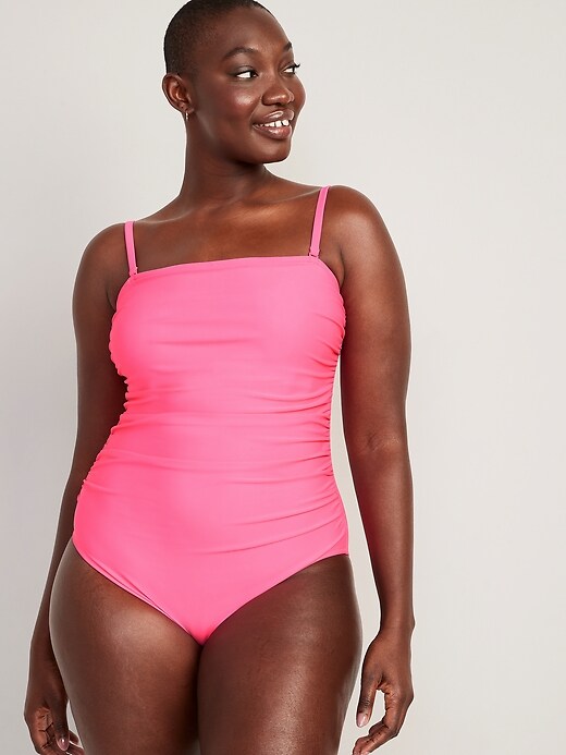 Image number 5 showing, Convertible Bandeau One-Piece Swimsuit