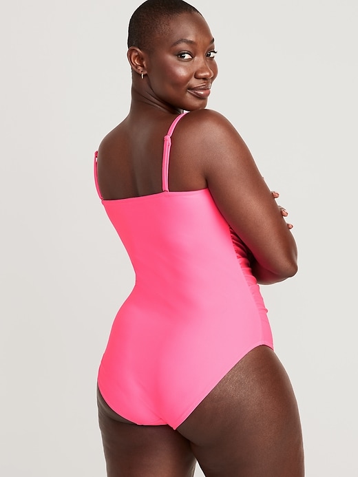 Image number 6 showing, Convertible Bandeau One-Piece Swimsuit