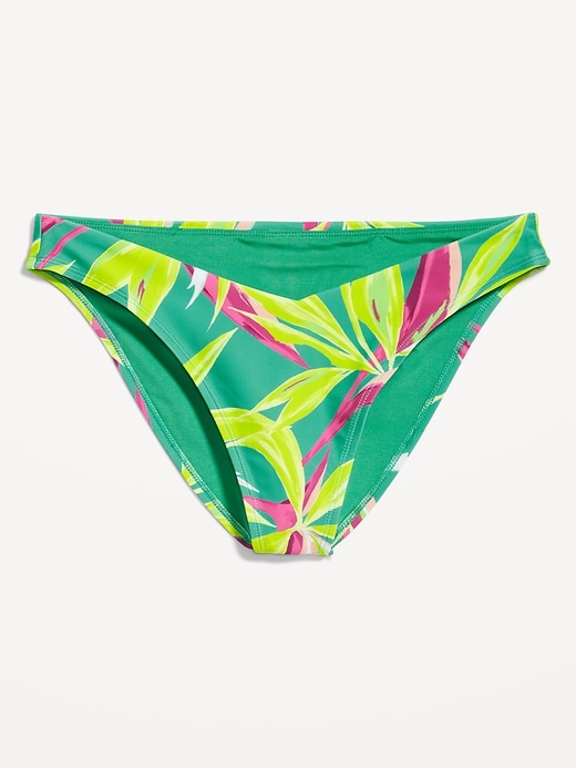 Image number 4 showing, Low-Rise V-Front French-Cut Bikini Swim Bottoms