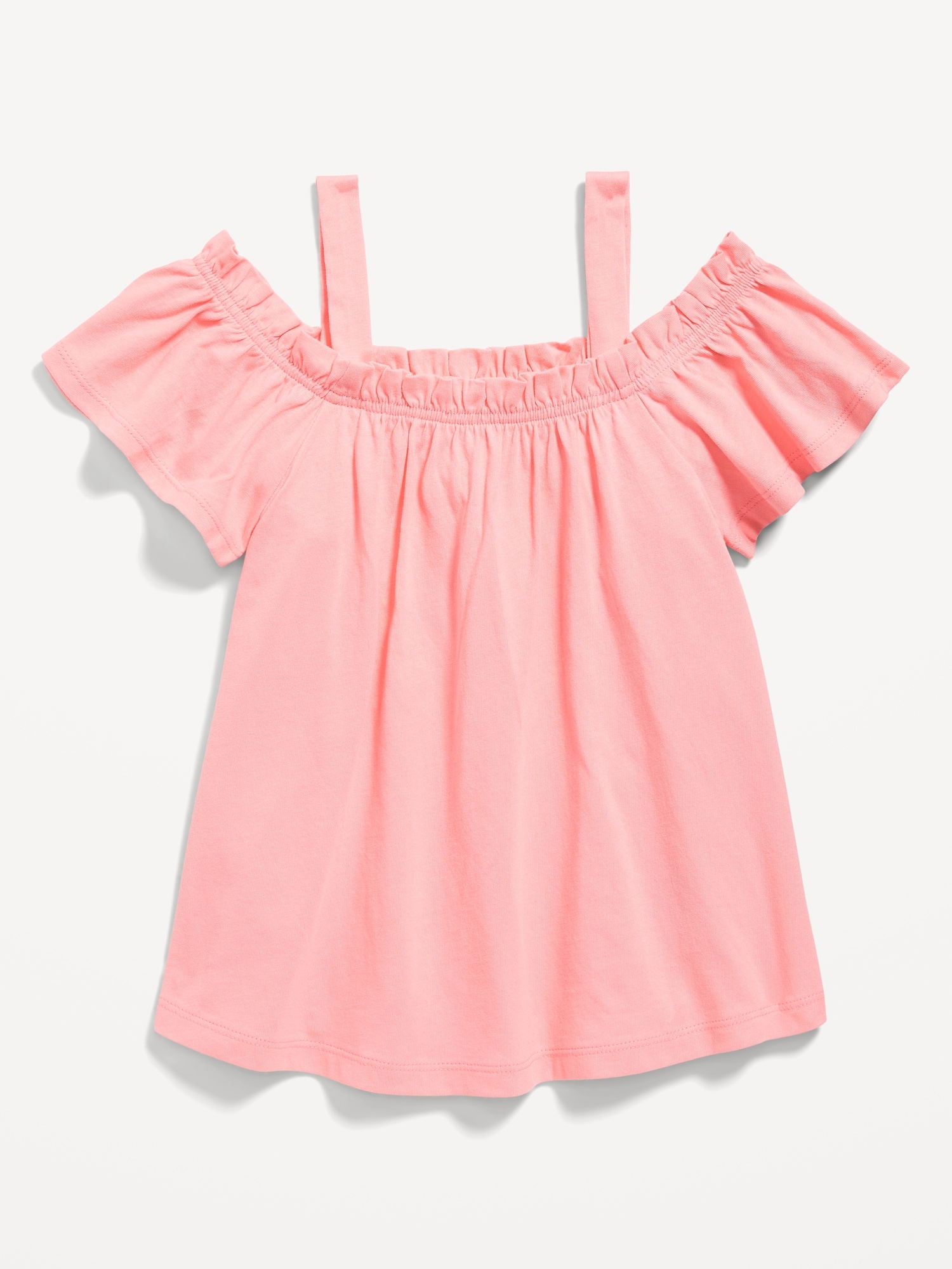 Old Navy Off-The-Shoulder Swing Top for Girls pink. 1