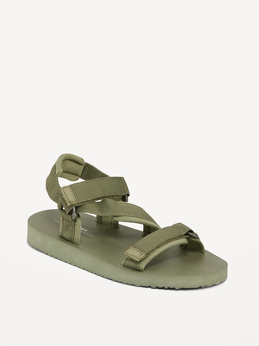 View large product image 1 of 5. Webbed Canvas Strap Utility Sandals for Boys