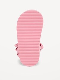 View large product image 4 of 4. Cross-Strap Puffy Sandals for Toddler Girls