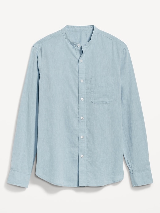 Image number 4 showing, Linen-Blend Pocket Shirt
