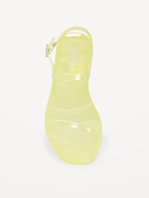View large product image 2 of 4. Shiny-Jelly Double Strap Sandal for Girls