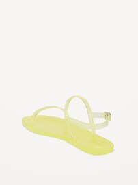 View large product image 4 of 4. Shiny-Jelly Double Strap Sandal for Girls