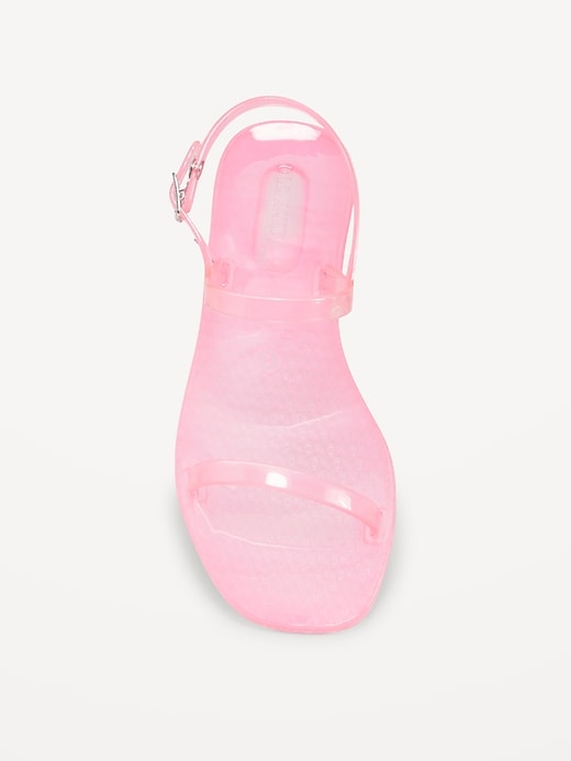 View large product image 2 of 4. Shiny-Jelly Double Strap Sandal for Girls