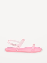 View large product image 3 of 4. Shiny-Jelly Double Strap Sandal for Girls
