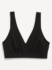 View large product image 4 of 4. Maternity Cross-Front Cotton Nursing Bralette