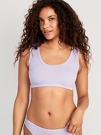 Image number 1 showing, Rib-Knit Bralette Top