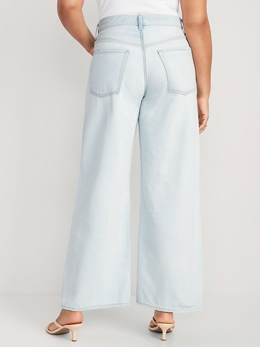 Image number 6 showing, Extra High-Waisted Baggy Wide-Leg Jeans