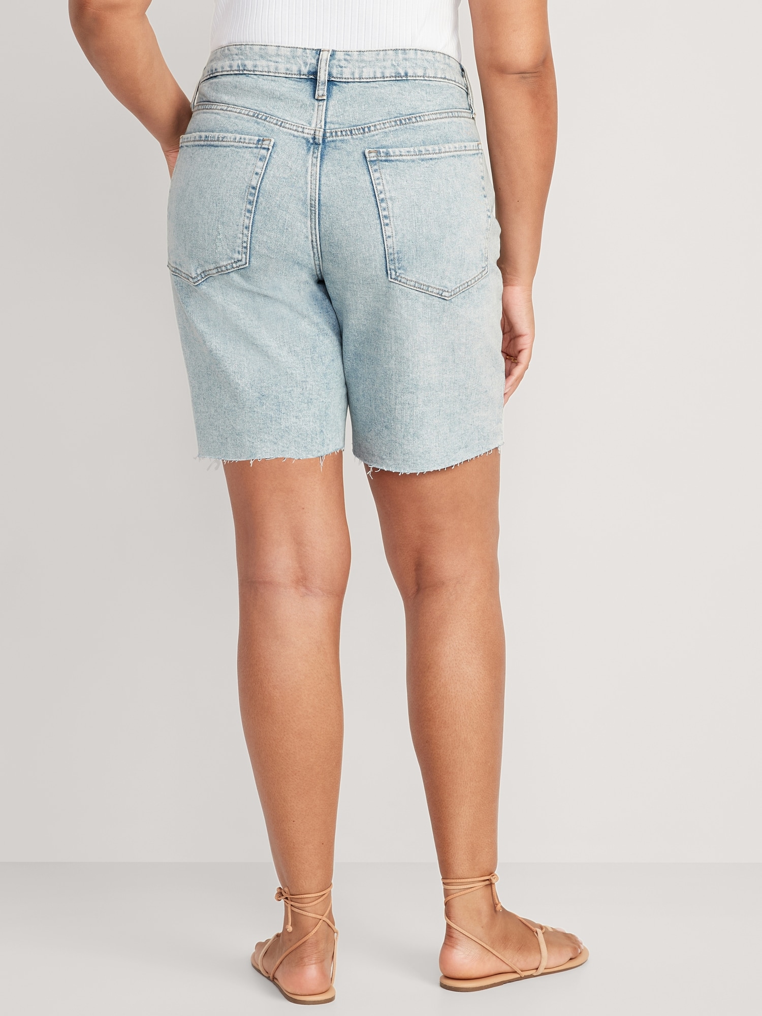High-Waisted OG Loose Button-Fly Jean Shorts for Women -- 9-inch inseam