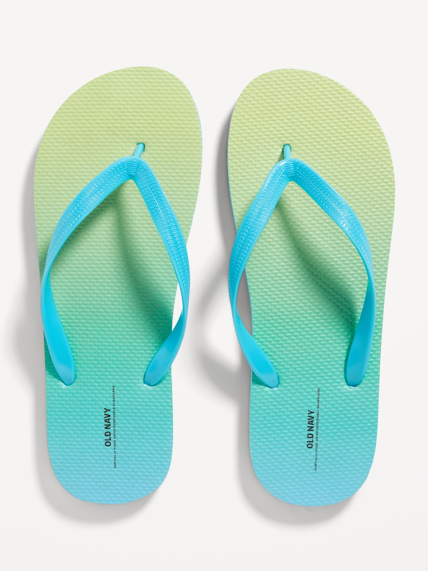 Old Navy Flip-Flop Sandals for Men (Partially Plant-Based) blue. 1