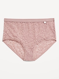 View large product image 4 of 8. High-Waisted Lace Bikini Underwear