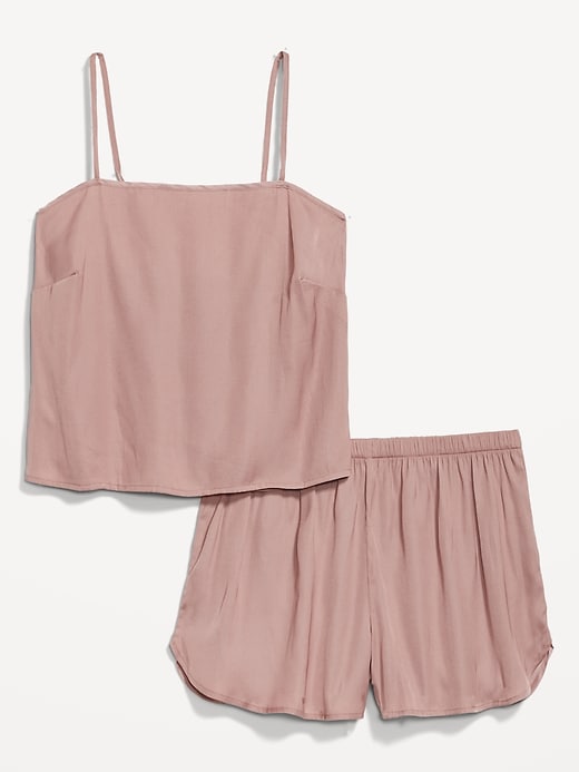 Image number 4 showing, Satin Lounge Tank Top and Shorts Set