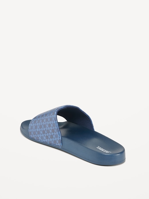 Printed Sugarcane-Based Slide Sandals (Partially Plant-Based  display picture 2