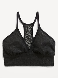 View large product image 4 of 8. Lace Longline Racerback Bralette