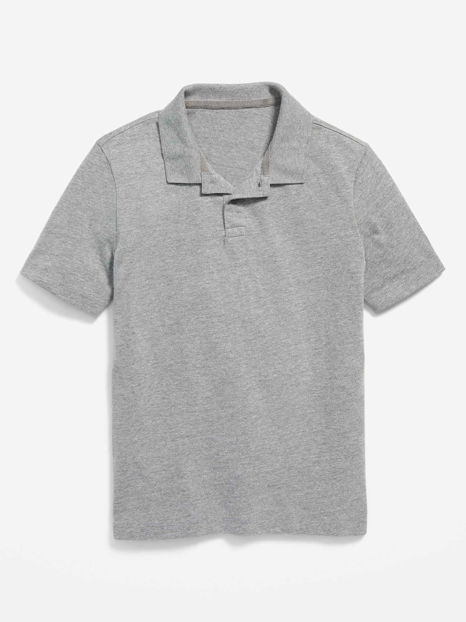 Old Navy School Uniform Jersey-Knit Polo Shirt for Boys gray. 1