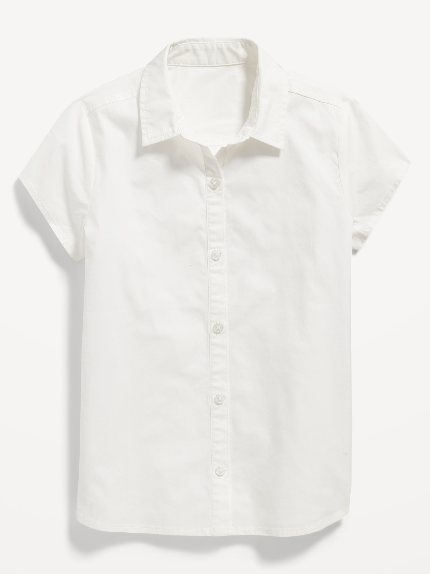 Old Navy School Uniform Short-Sleeve Shirt for Girls white. 1
