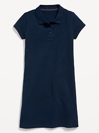 View large product image 3 of 3. School Uniform Pique Polo Dress for Girls