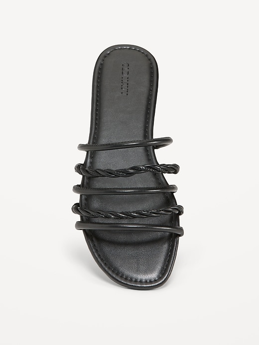 Faux-Leather Tubular-Twist Sandals for Women | Old Navy