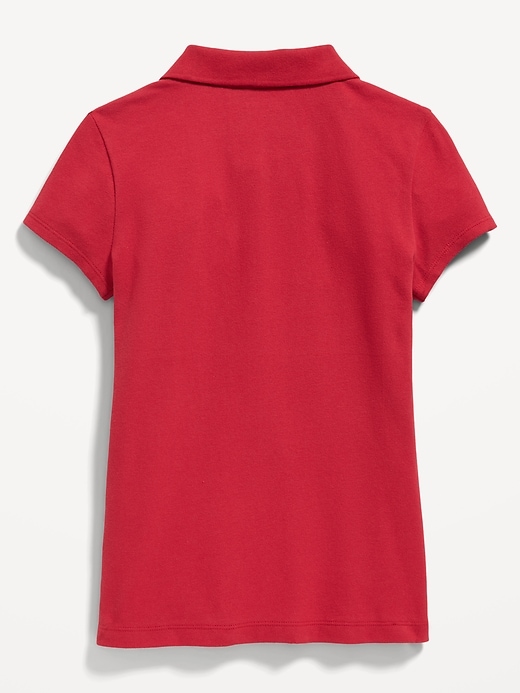 Image number 4 showing, Uniform Pique Polo Shirt for Girls