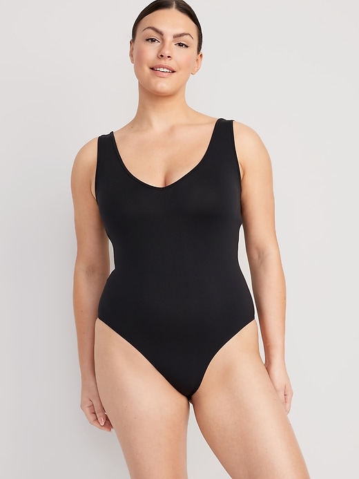 Image number 4 showing, Seamless Base-Layer Tank Top Bodysuit