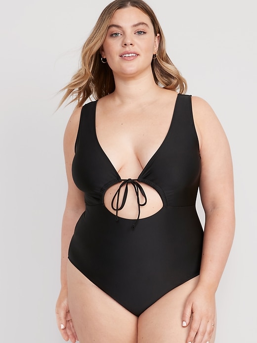 Image number 7 showing, Cutout-Front One-Piece Swimsuit