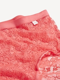 View large product image 3 of 8. High-Waisted Lace Bikini Underwear