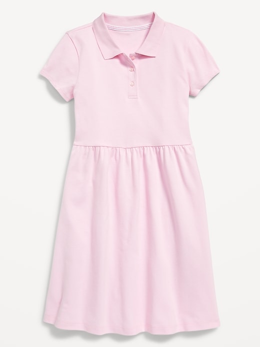 Old Navy Kids' School Uniform Fit & Flare Pique Polo Dress - - Plus Size XL