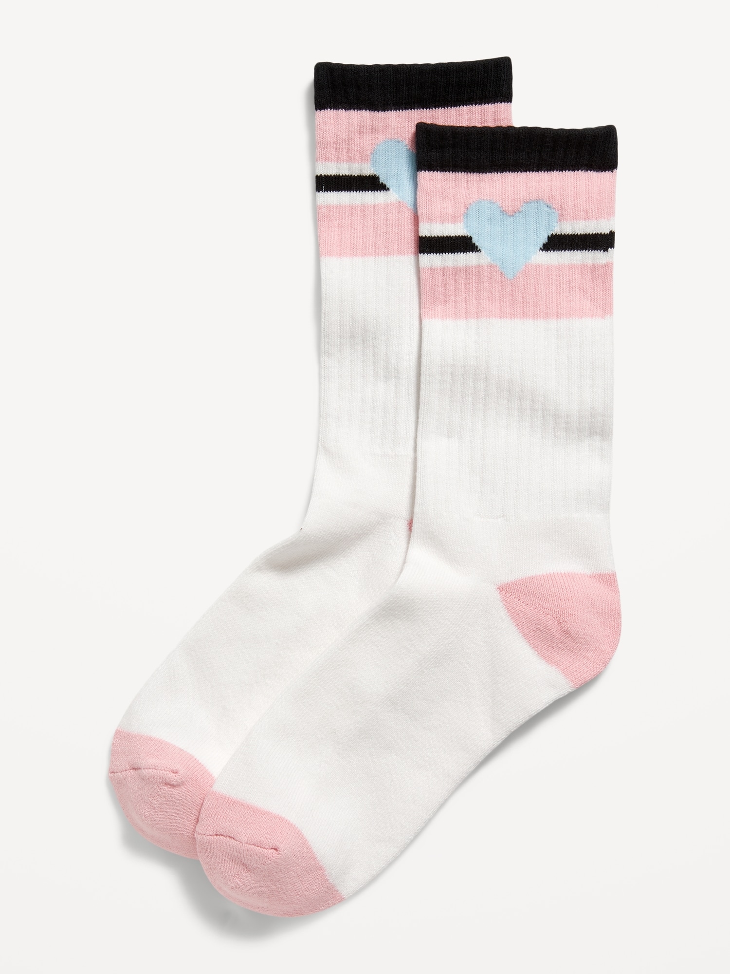 Old Navy Heart Striped Tube Socks for Adults multi. 1