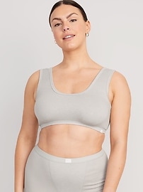 View large product image 5 of 8. Rib-Knit Bralette Top
